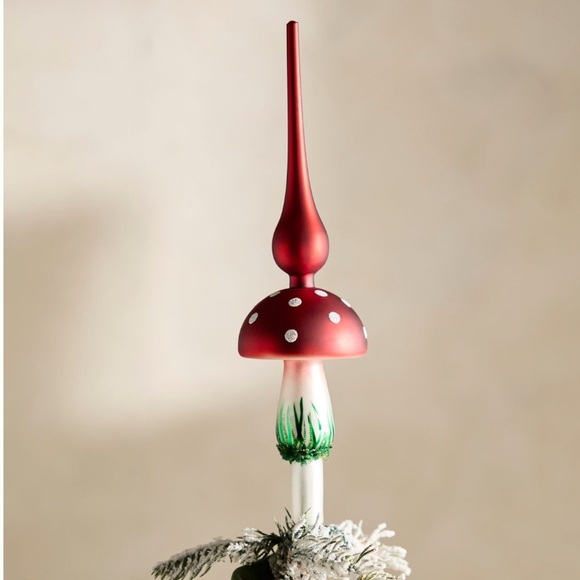 Glass Mushroom Tree Topper - Picture 5 of 7